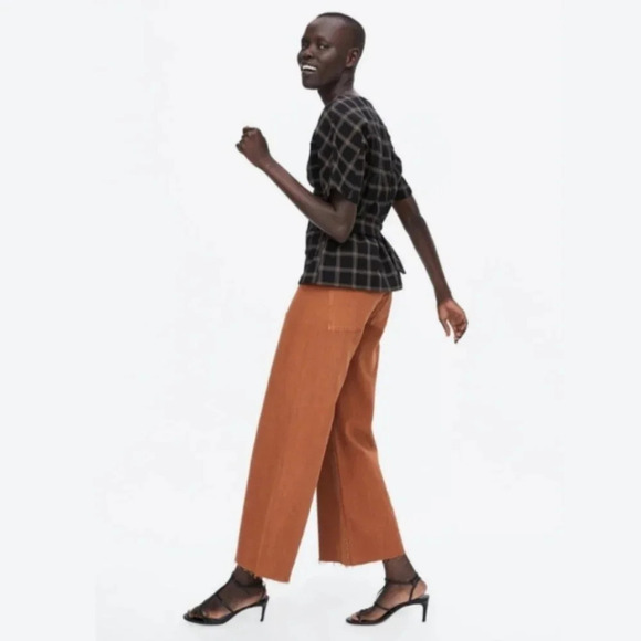 Zara Belted Plaid Top - Picture 5 of 8